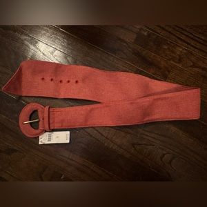 Women’s Coral Pink Anthropologie Wide Belt - Size medium